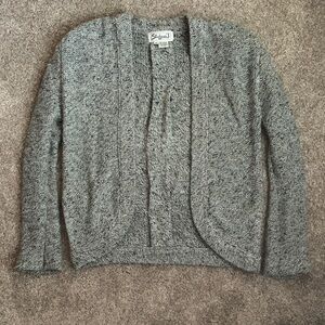 Vintage Stephanie J Gray Women's Cardigan Sweater Mohair Blend Size M